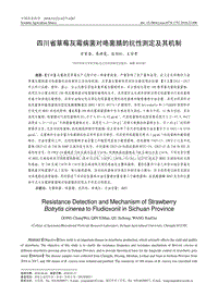 四川省草莓灰霉病菌對咯菌腈的抗性測定及其機(jī)制.pdf