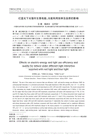 紅藍(lán)光下光強(qiáng)對(duì)生菜電能、光能利用效率及品質(zhì)的影響