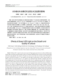 LED綠光補(bǔ)光模式對(duì)生菜生長(zhǎng)及品質(zhì)的影響