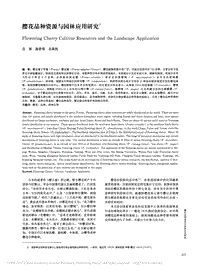 櫻花品種資源與園林應(yīng)用研究