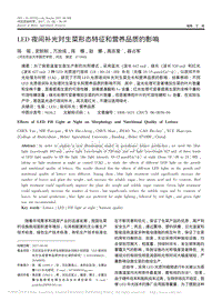 LED夜間補(bǔ)光對生菜形態(tài)特征和營養(yǎng)品質(zhì)的影響