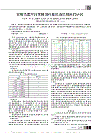 食用色素對(duì)月季鮮切花復(fù)色染色效果的研究
