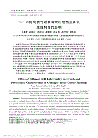 LED不同光質(zhì)對觀賞海棠組培苗生長及生理特性的影響.pdf