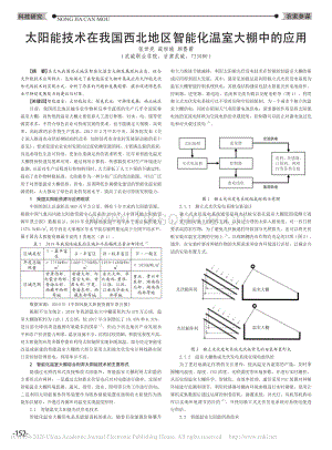 太陽能技術(shù)在我國西北地區(qū)智能化溫室大棚中的應用.pdf
