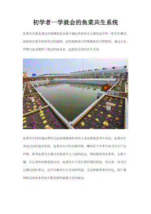 初學(xué)者一學(xué)就會的魚菜共生系統(tǒng).docx