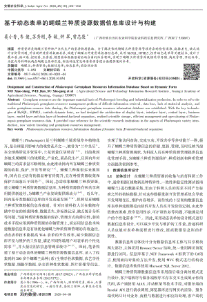 基于動(dòng)態(tài)表單的蝴蝶蘭種質(zhì)資源數(shù)據(jù)信息庫(kù)設(shè)計(jì)與構(gòu)建.pdf