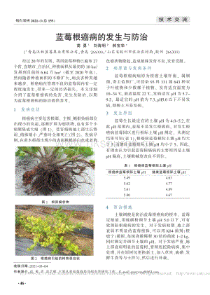 藍(lán)莓根癌病的發(fā)生與防治_高勇.pdf