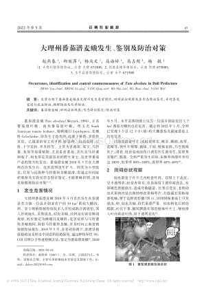 大理州番茄潛麥蛾發(fā)生、鑒別及防治對(duì)策.pdf
