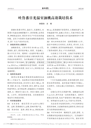 吐魯番日光溫室油桃高效栽培技術.pdf