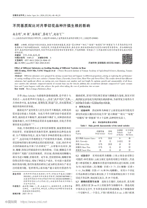 不同基質(zhì)配比對月季切花品種扦插生根的影響.pdf