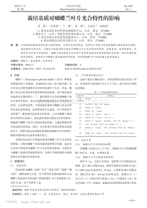 栽培基質(zhì)對蝴蝶蘭葉片光合特性的影響.pdf