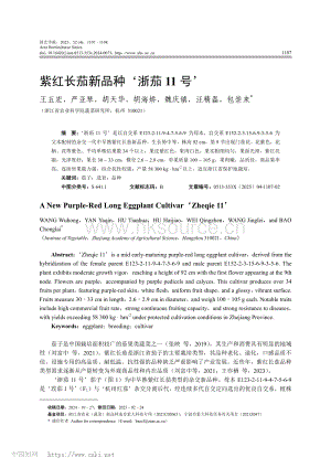 紫紅長(zhǎng)茄新品種浙茄11號(hào).pdf