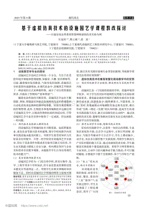 基于虛擬仿真技術(shù)的設(shè)施園藝學(xué)課程教改探討——以溫室高品質(zhì)番茄智慧種植虛擬仿真實(shí)驗(yàn)為例_吳龍國.pdf